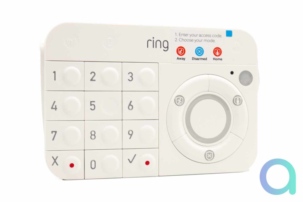 Le clavier Ring Alarm - Vue de face
