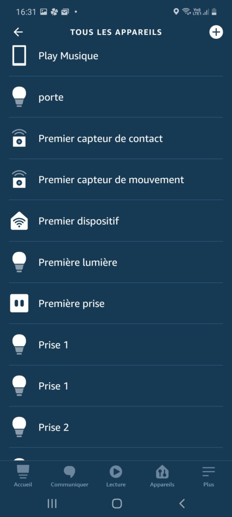 Application Alexa reconnaissance en tant que premier dispositif