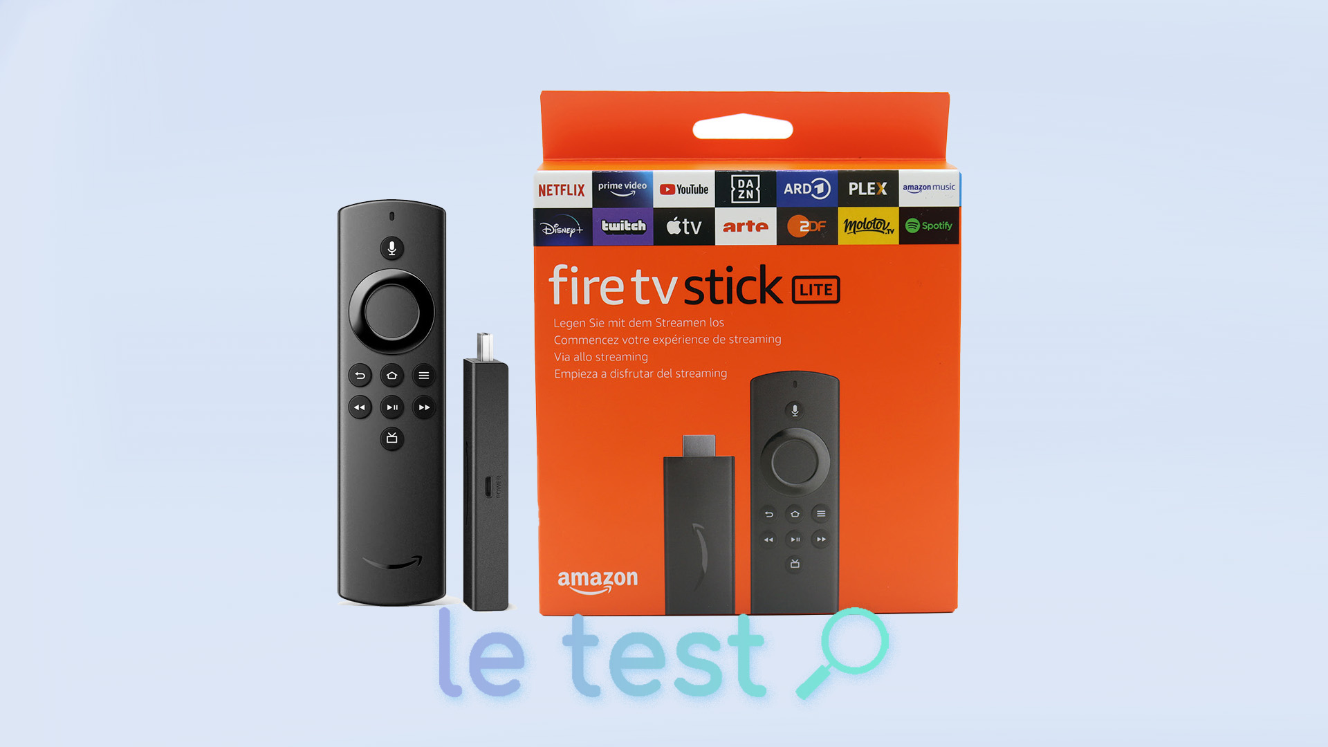 Fire TV Stick Lite avec télécommande vocale Alexa | Lite (sans  boutons de contrôle de la TV) | Streaming HD