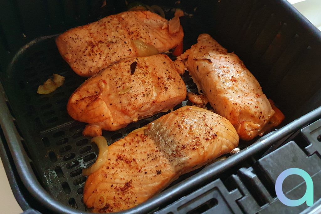 La cuisson du saumon à la friteuse à air sans huile