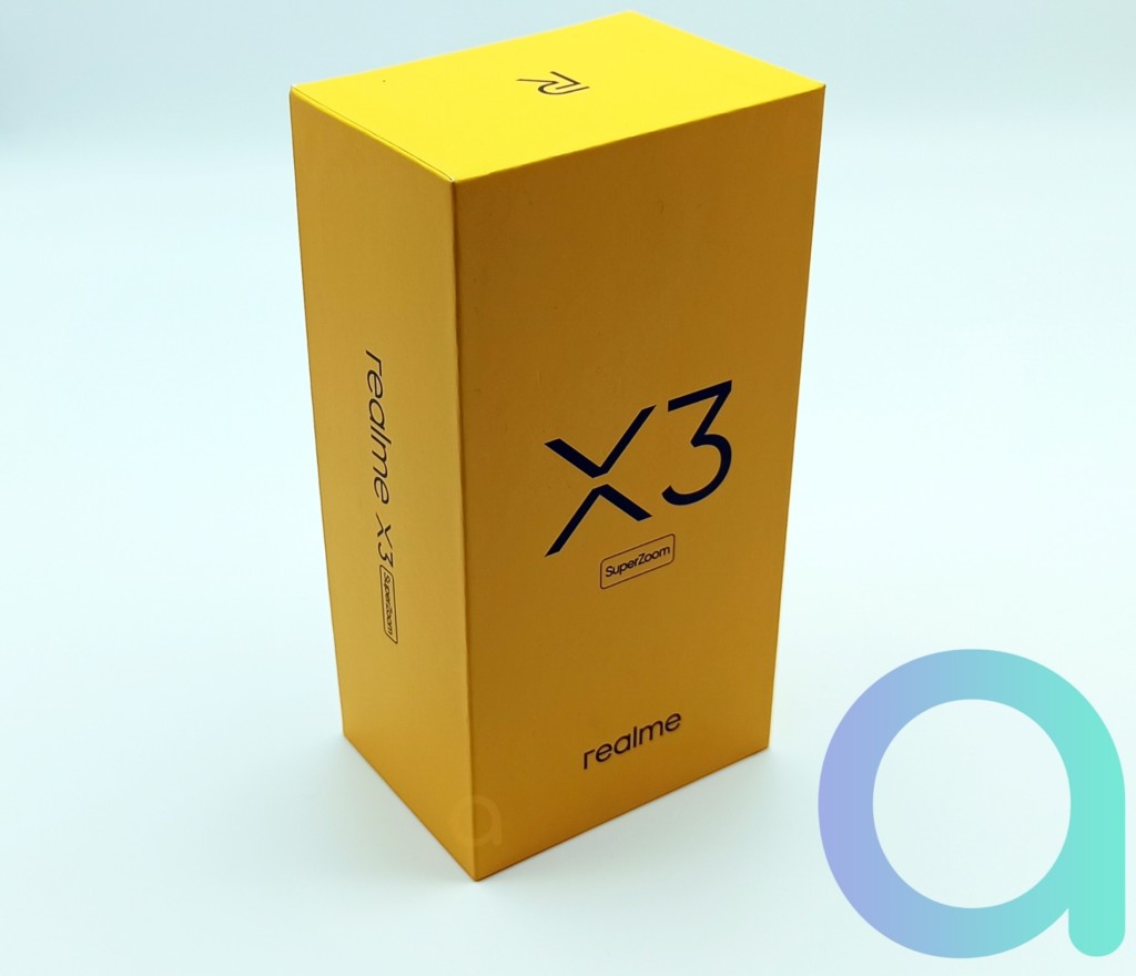 avant du packaging du smartphone Realme X3