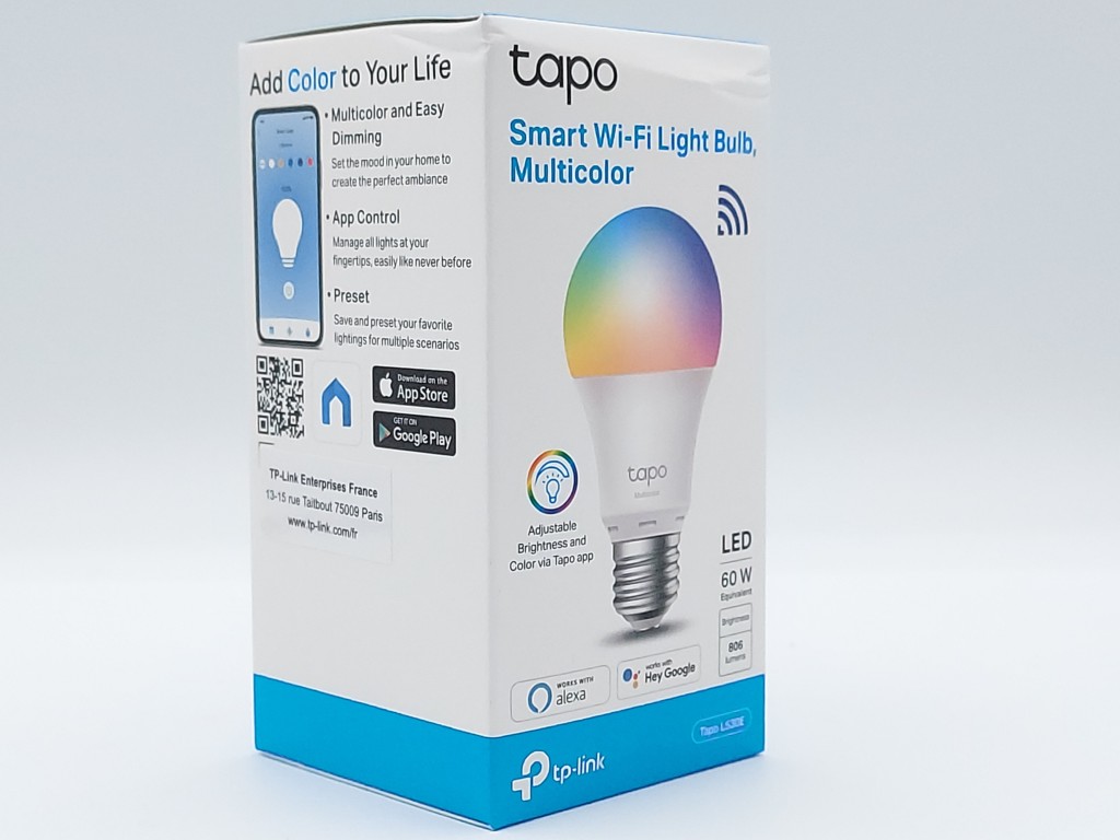 TP-Link Tapo Ampoule Connectée Wifi, Ampoule LED E27 Blanc Chaud,  compatible avec Alexa, Google Home et Siri Tapo L510E