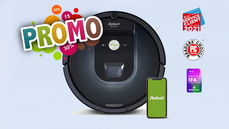 Super promo de -57% sur le iRobot Roomba 981 aujourd'hui