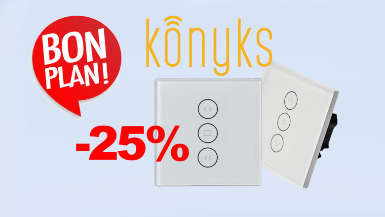 Promo sur les interrupteurs pour volets roulants Konyks Vollo Max