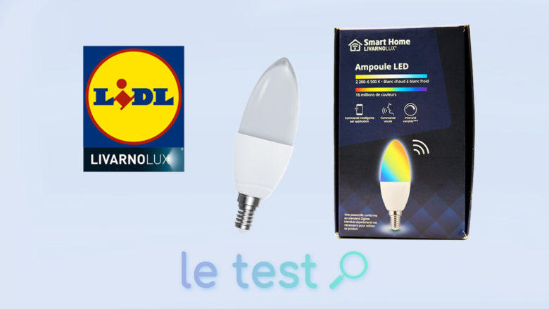 Notre avis de l'ampoule Livarno Lux E14 proposée par Lidl