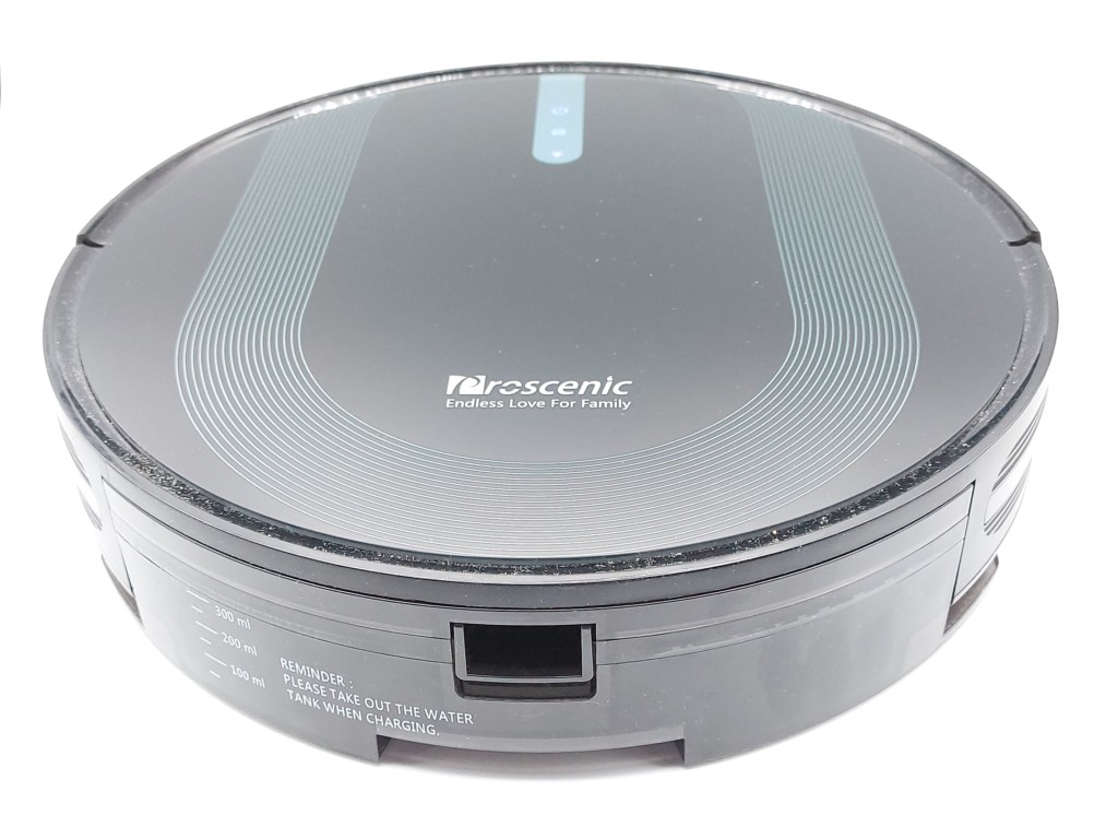 vue dessus de l'aspirateur robot Proscenic 850T