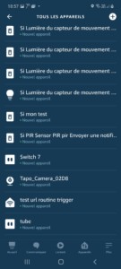 Application Alexa avec intégration de la caméra connectée extérieur TP Link Tapo C310