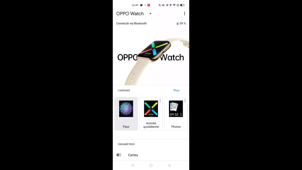 Application Oppo Watch