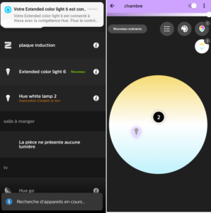 Application Philips Hue et intégration de l'ampoule connectée ZigBee E27 Livarno Lux de Lidl