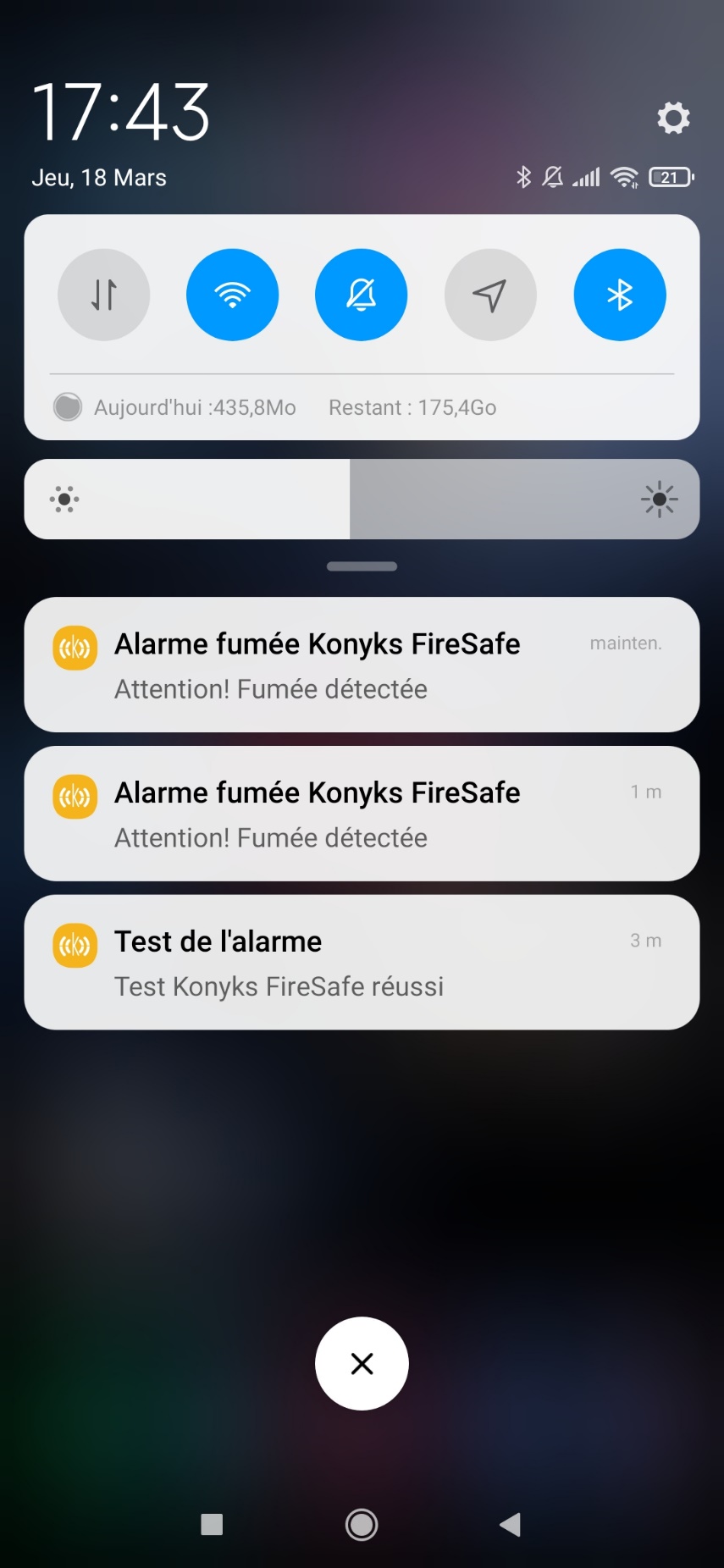 Détecteur de fumée connecté Wi-FI, Konyks Firesafe 2, Notifications en  Temps réel sur Smartphone, 5 Ans d'autonomie, Scénarios, Pas de Hub  nécessaire