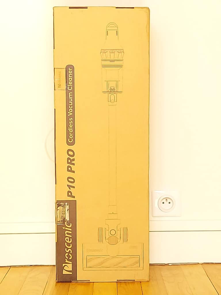 Packaging aspirateur balai Proscenic P10