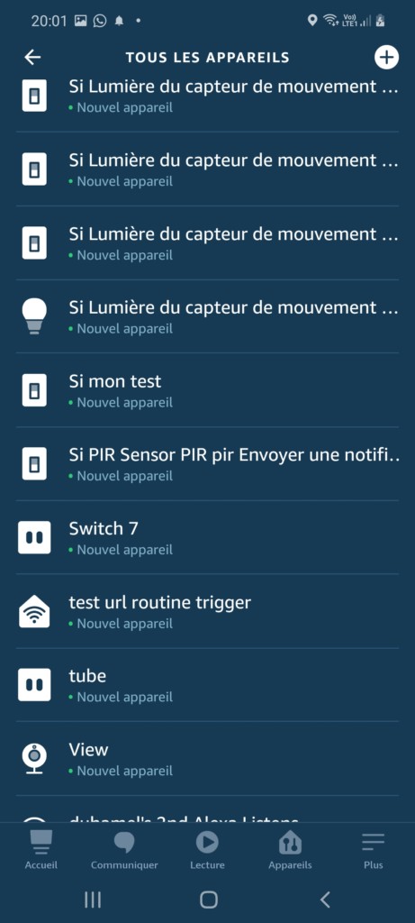 Application Alexa et intégration de la caméra d'intérieur TECKIN