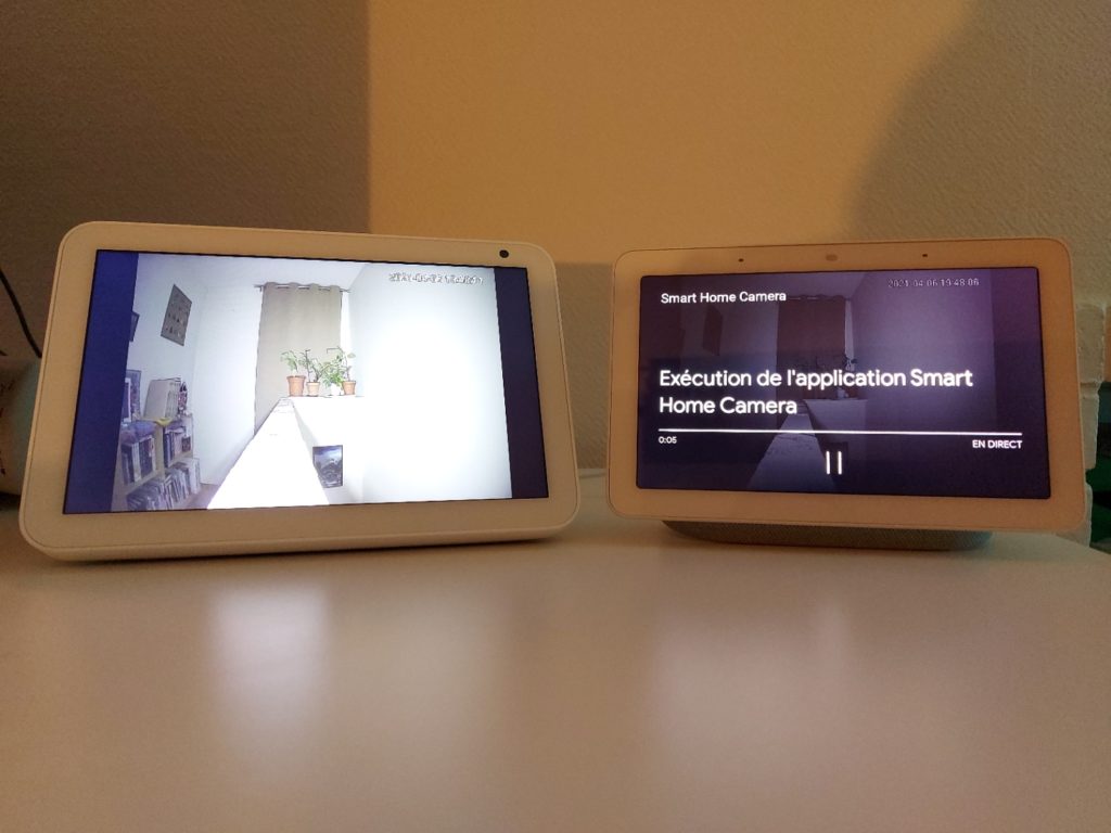 Mise en mémoire tampon sur l'ecran Google Nest Hub