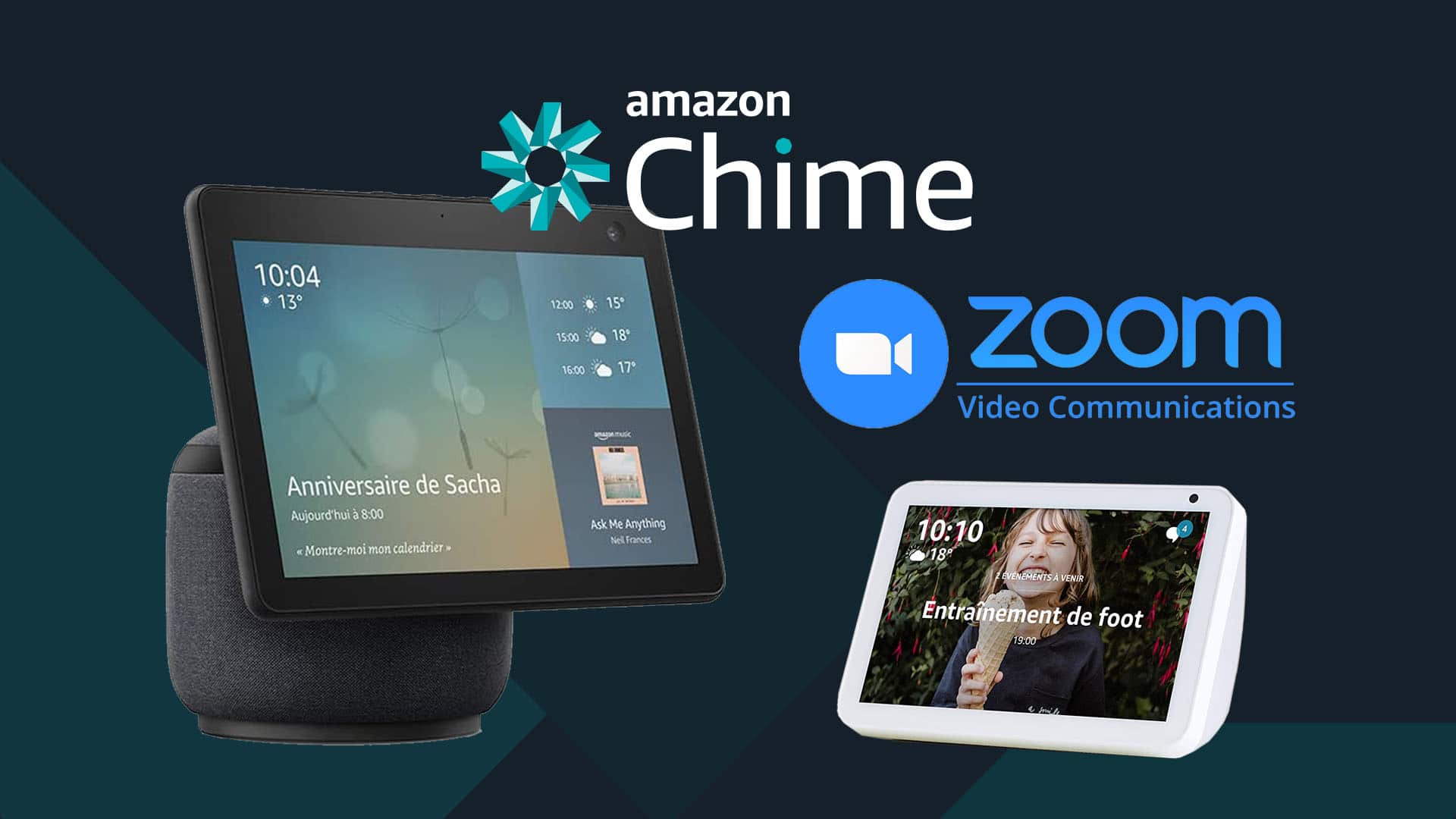 Echo Show 10 accueille Zoom et Amazon Chime Les Alexiens