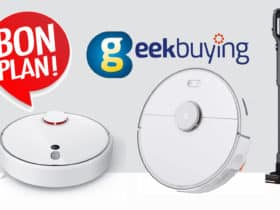 Promo sur les robots et aspirateurs balais connectés chez Geekbuying