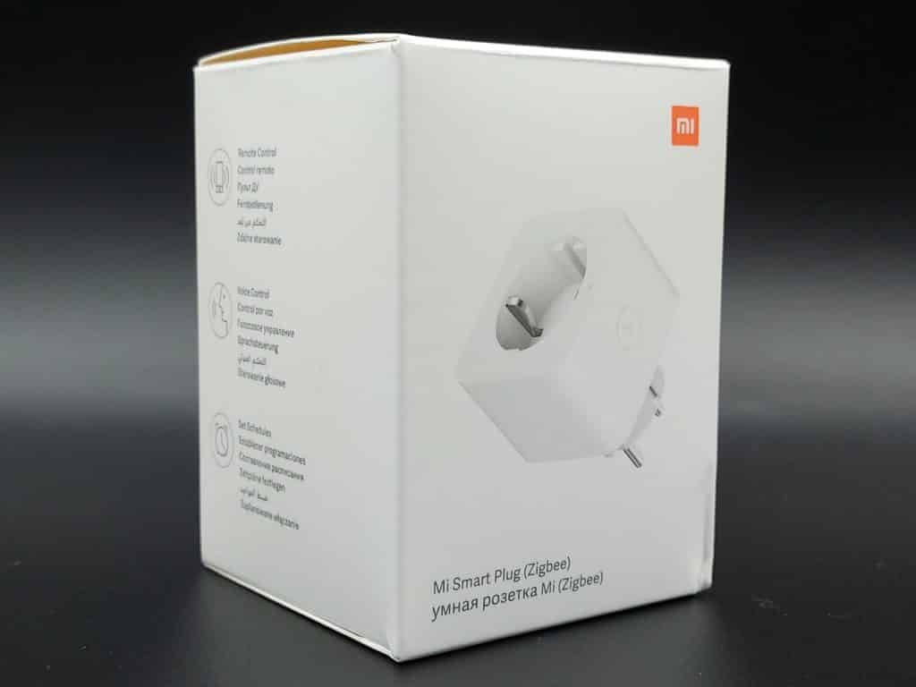 Packaging avant de la prise connectée ZigBee Xiaomi Mi Smart Plug