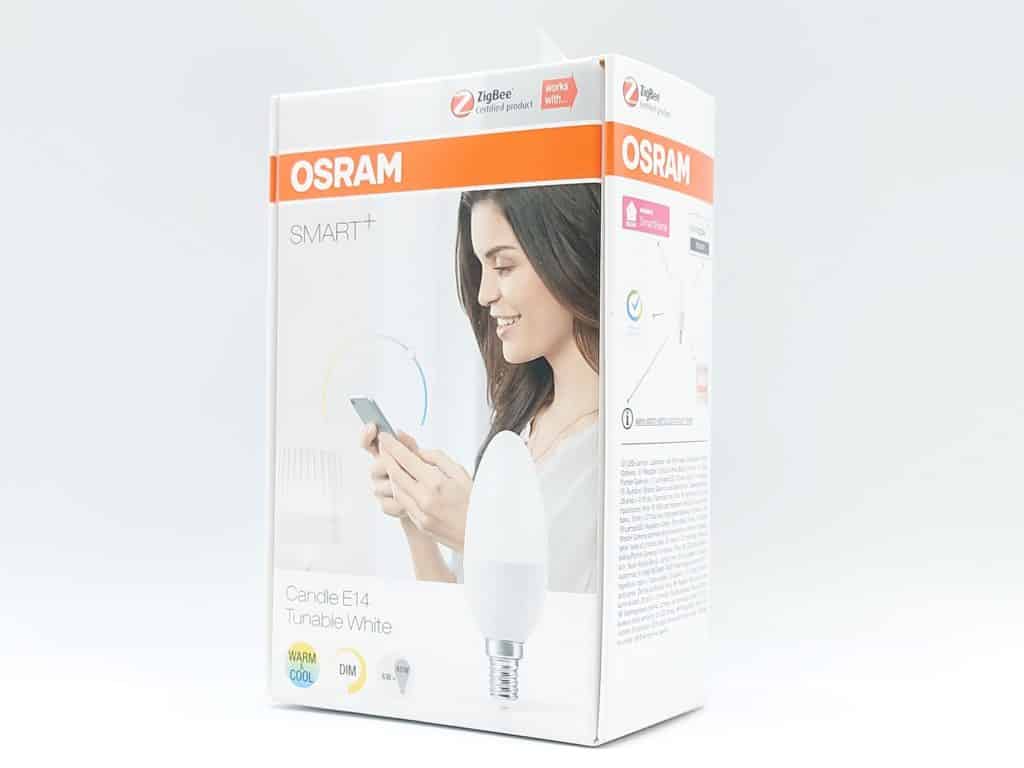 Packaging avant de l'ammpule flamme Osram 470 lm 6 watts