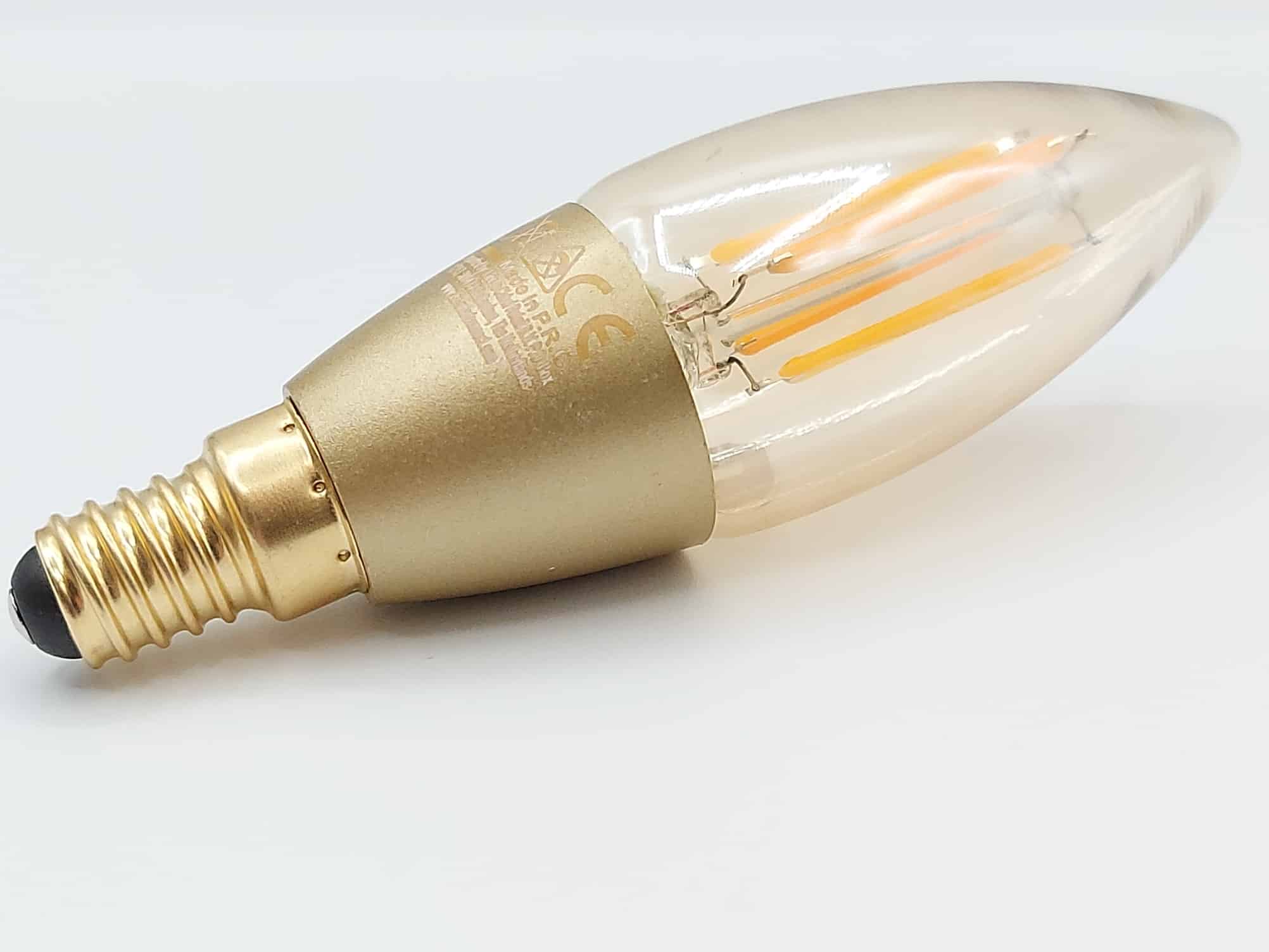 Test LSC Smart Filament E14 : l'ampoule connectée mais rétro de chez Action  – Les Alexiens