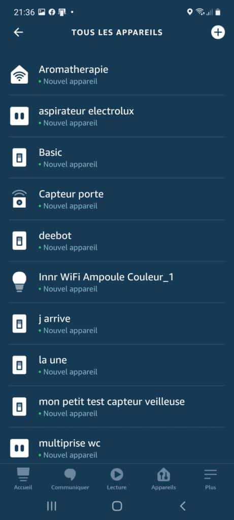 Intégration de l'ampoule Wi-FiInnr dans l'application Alexa