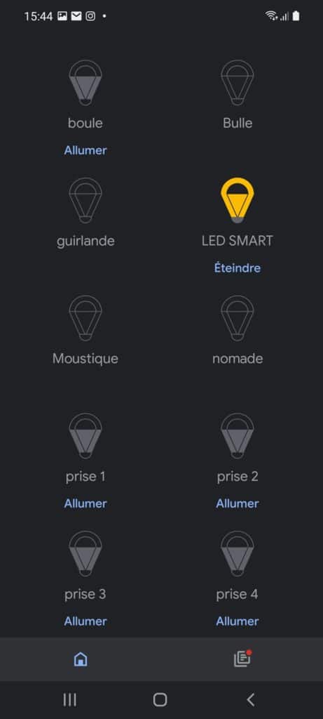Intégration à Google Home de l'ampoule LSC Smart Filament