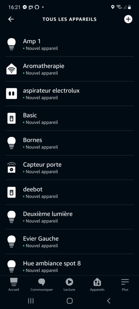 Appairage direct au pont ZigBee d'un Amazon Echo.