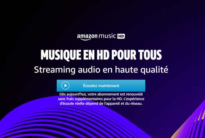 L'option musique HD est désormais gratuite pour tous les clients Amazon Music