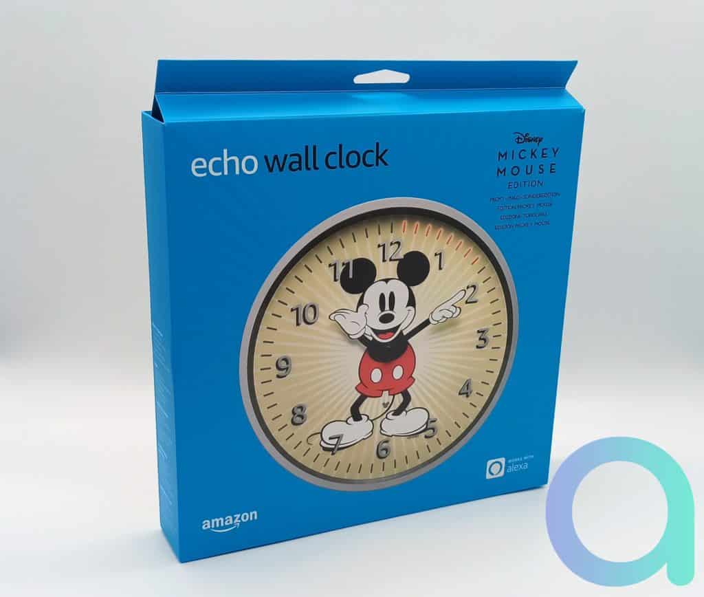 Coffret au couleur bleu des appareils Amazon Echo pour l'Echo Wall Clock Mickey Mousse