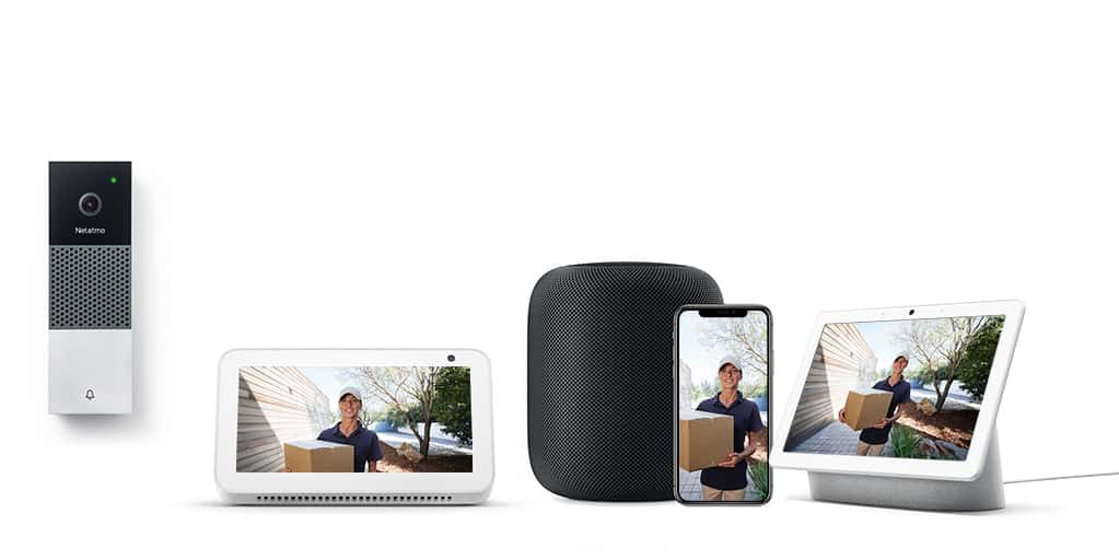 Совместимый видеодомофон Netatmo Alexa и Google Ассистент - Les Alexiens