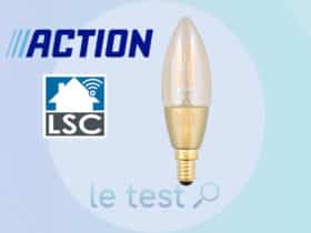 Notre avis sur l'ampoule LSC Smart Filament E14