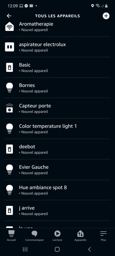 intégration de l'ampoule Osram Smart + dans l'application Alexa via le pont Philips Hue