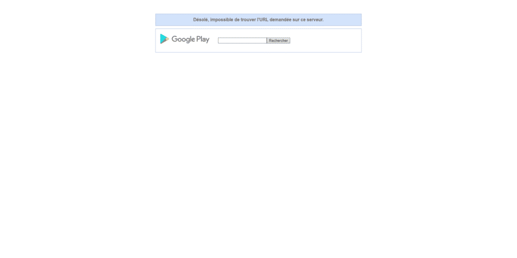 L'écran de Google Play est désespéramment vide !