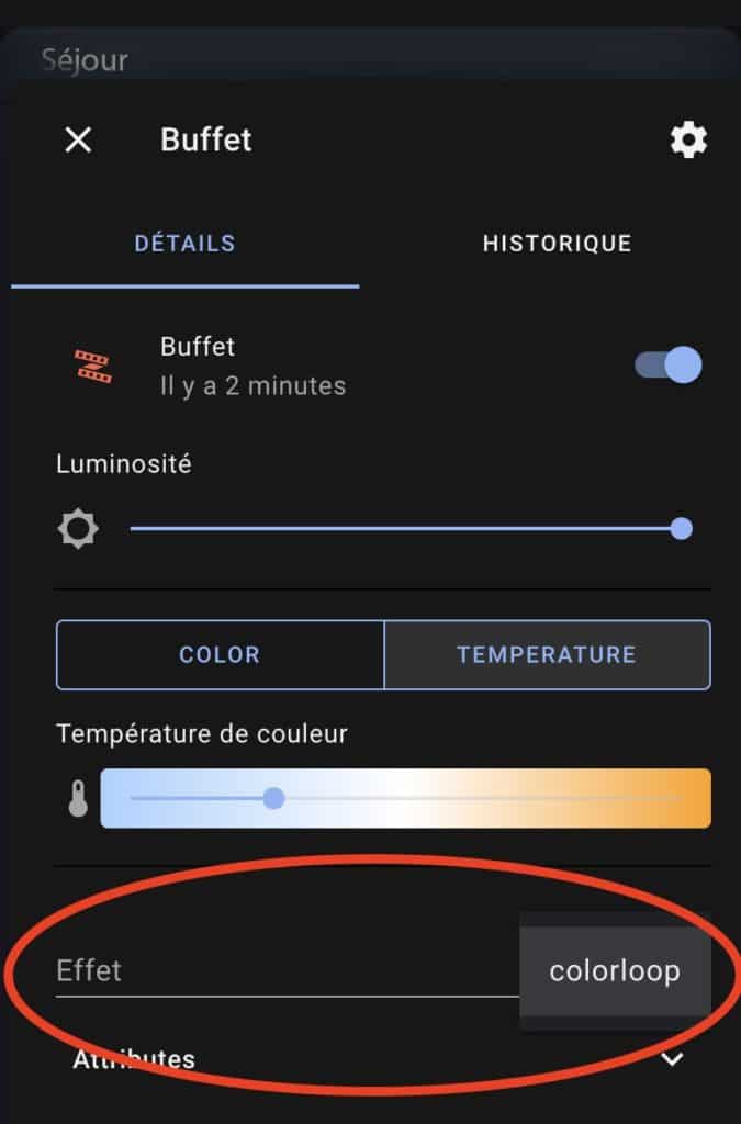Le ruban LED ZigBee Ledvance Smart+ Indoor dans Home Assistant OS