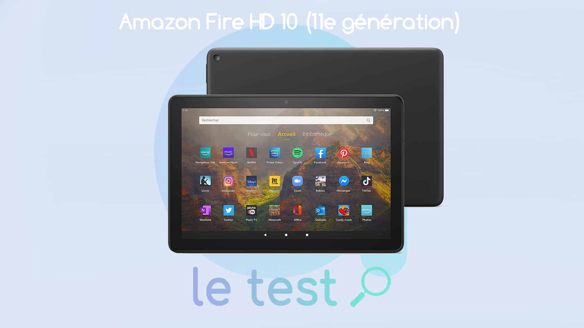 Écran De Remplacement Pour Fire HD 10 2021 (11e Génération) – T76N2B 10,1 Pouces – Kit Avec Outils – Installation Précautionneuse