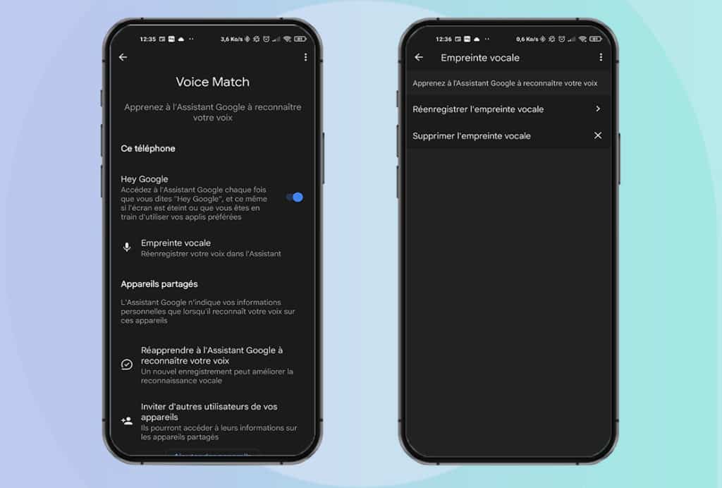 Configurer sa voix sur Google Assistant avec Voice Match