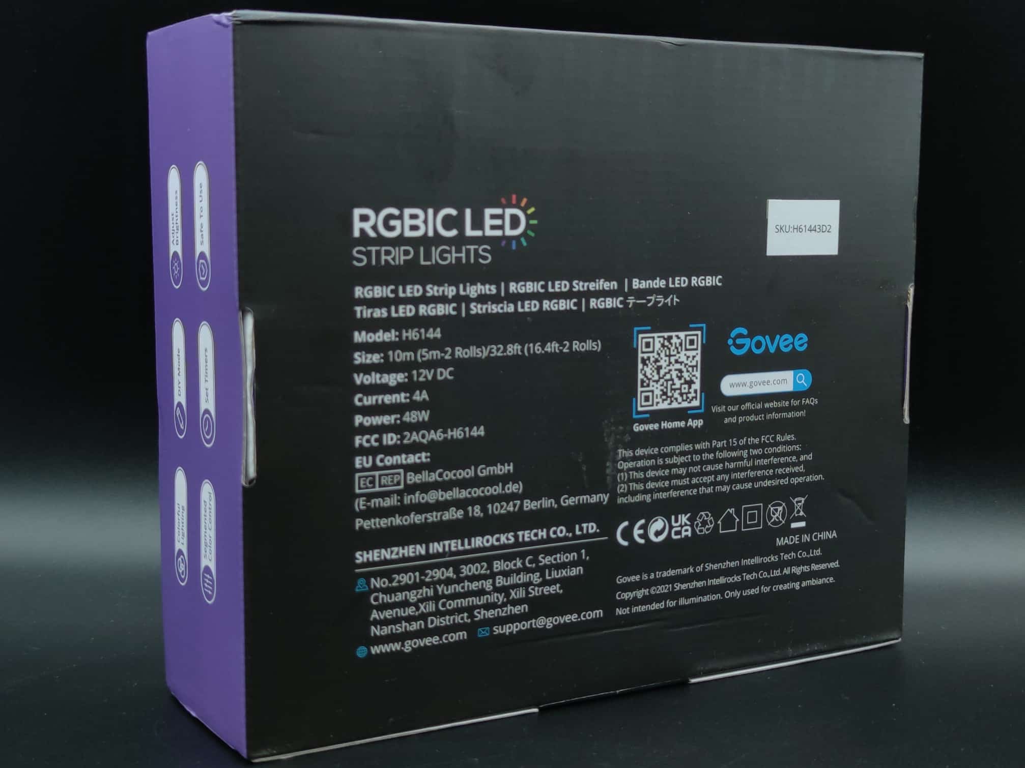 Le meilleur ruban LED Adressable RGBIC Wi-Fi/Bluetooth-Govee 