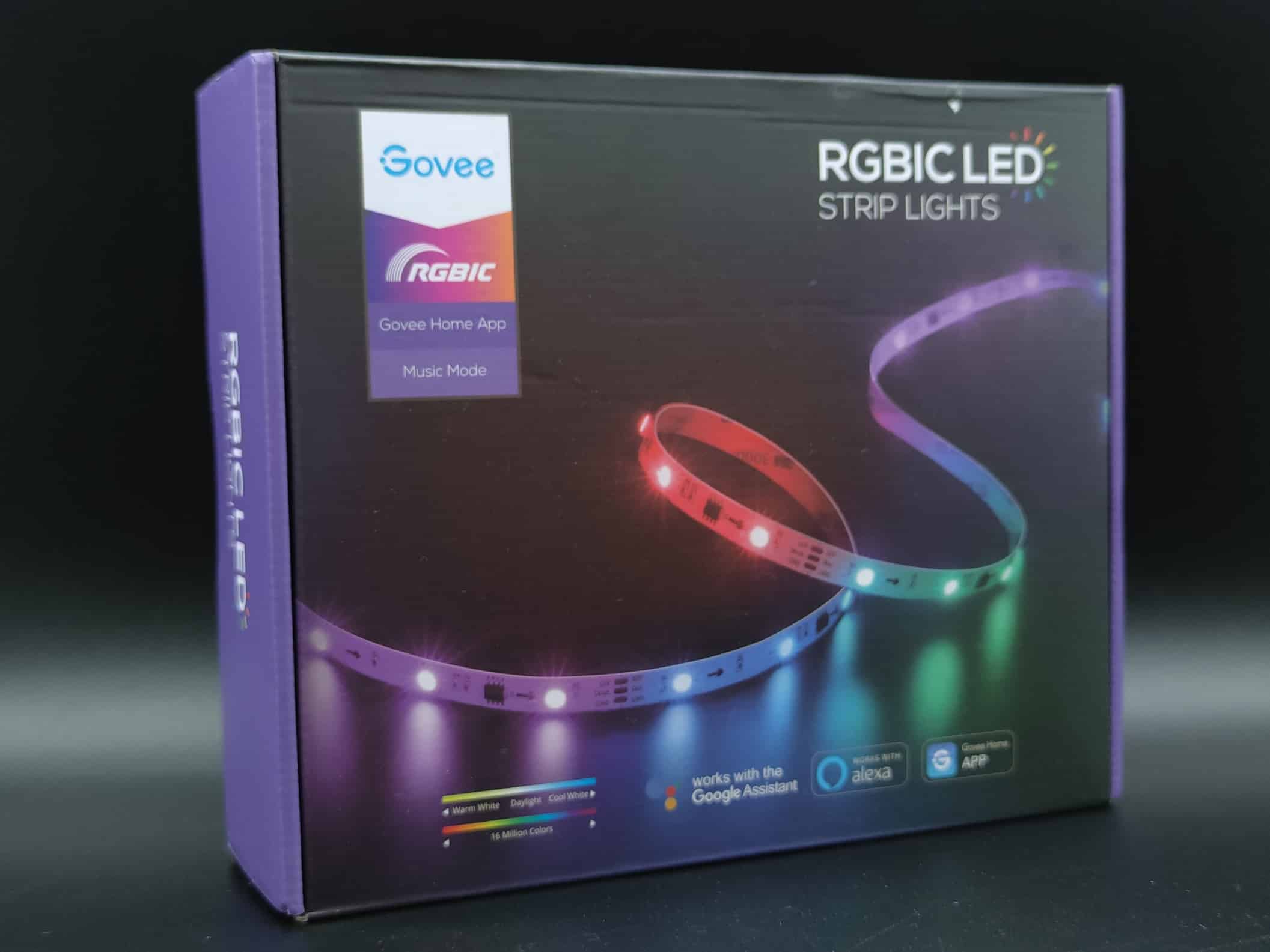 Govee Neon Ruban LED 3m pour Bureau Gaming, RGBIC Bande Découpable