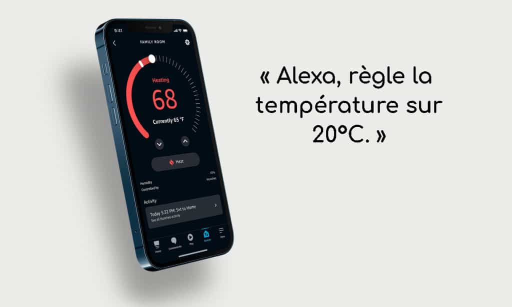 Un thermostat utilisant Alexa Hunches