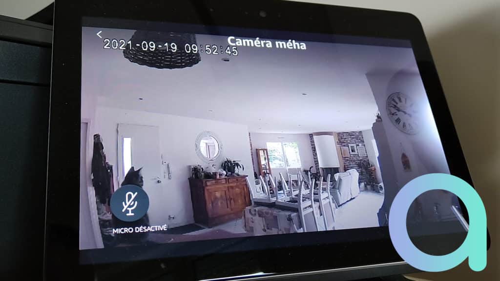 Avec la caméra Switchbot il est possible de répondre via l'écran d'un Echo Show