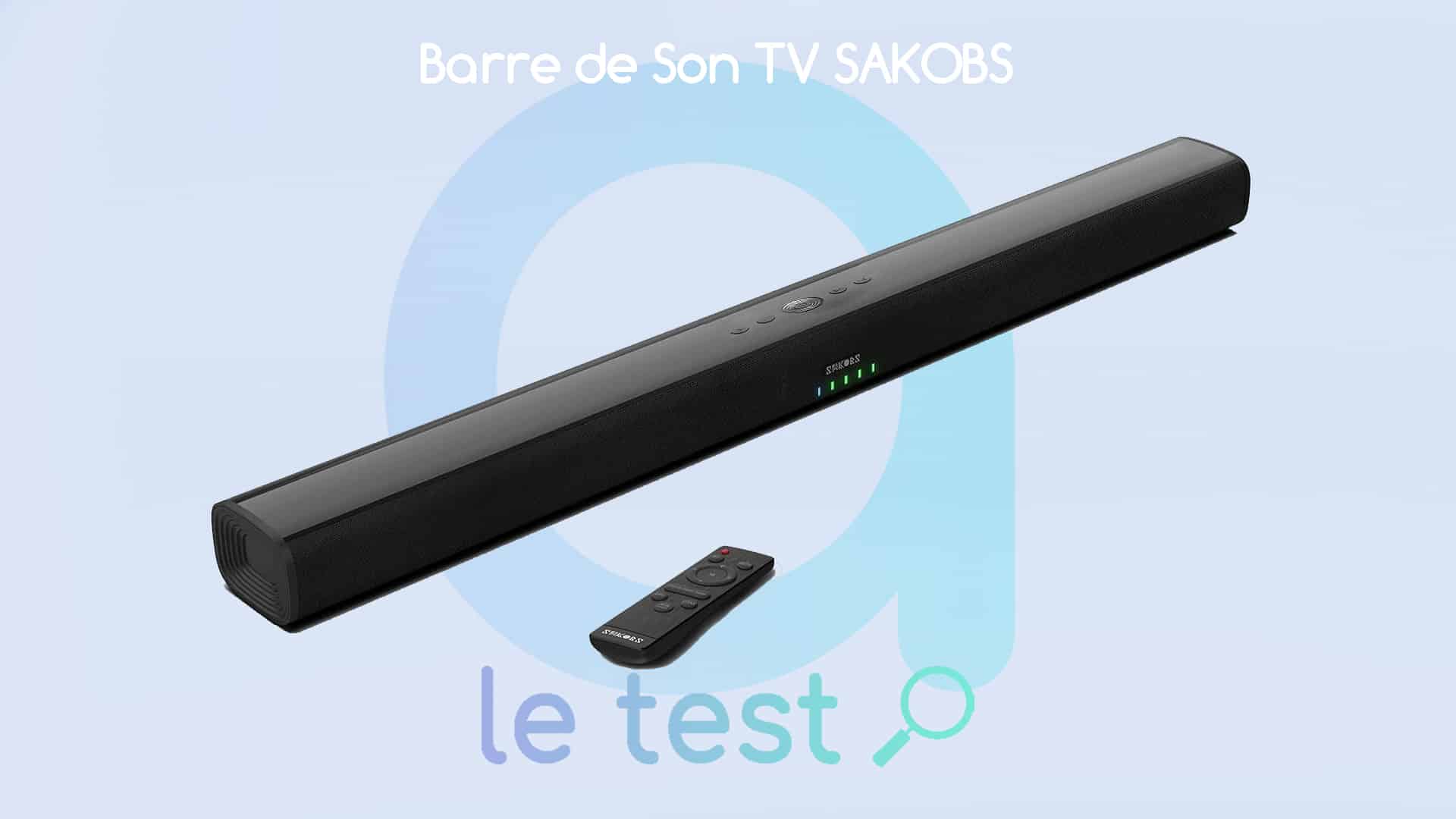 Barre de son 60W pour TV avec Subwoofer Bass-Reflex et Bluetooth