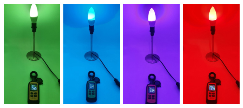 La qualité des couleurs de l'ampoule Livarno Lux E14