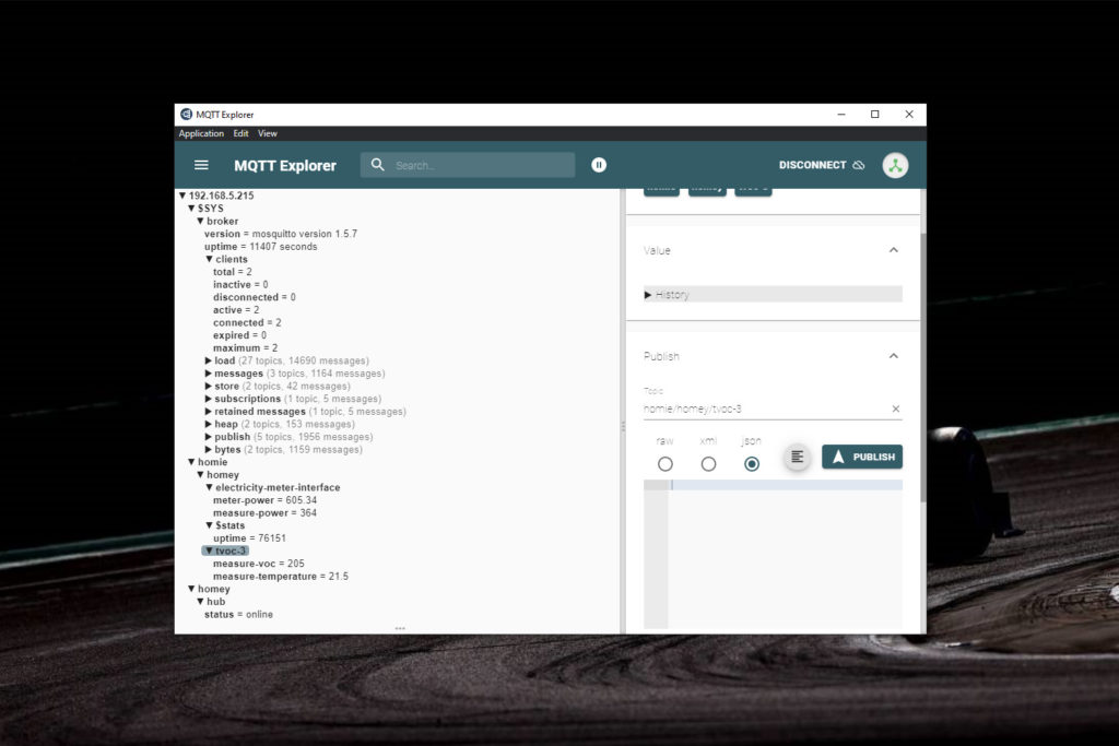 Connecter un serveur MQTT à Homey Pro