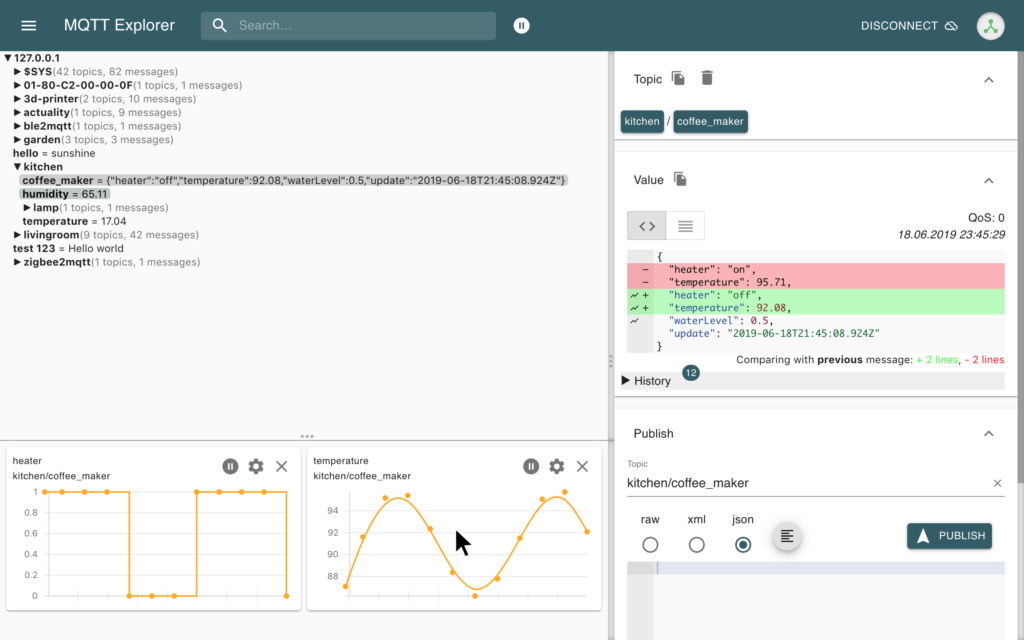 MQTT Explorer, un client très intérressant