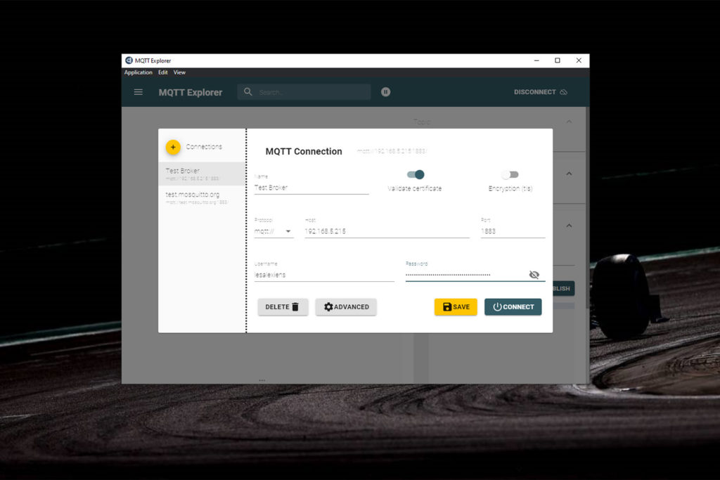 Configurer MQTT Explorer