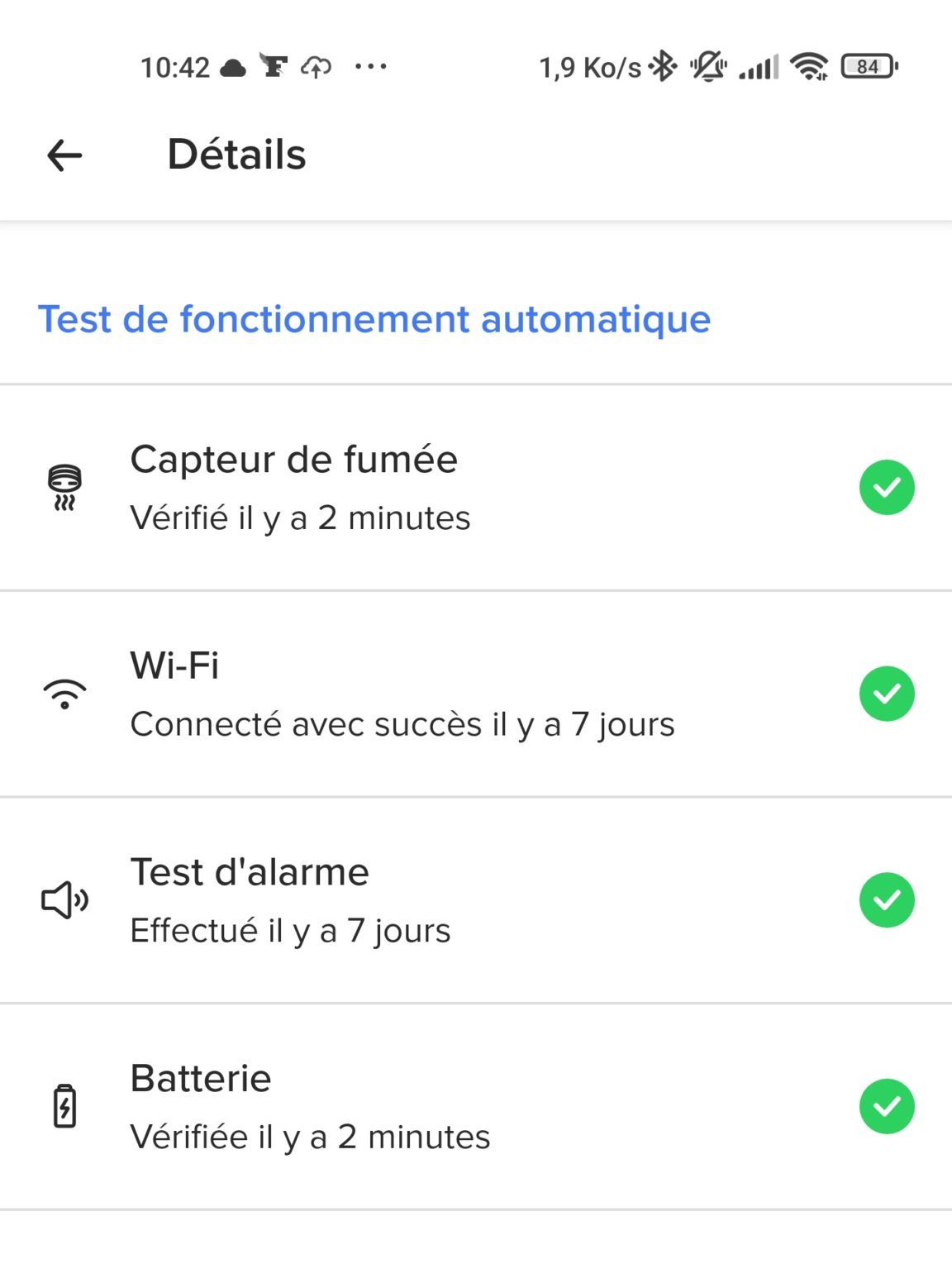 Détecteur de fumée intelligent Netatmo 2pc blanc