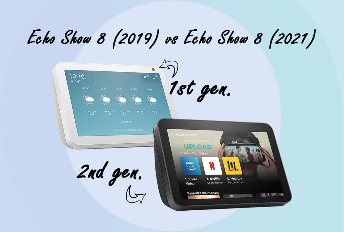 Echo Show 8 1ère génération vs 2e génération, lequel choisir