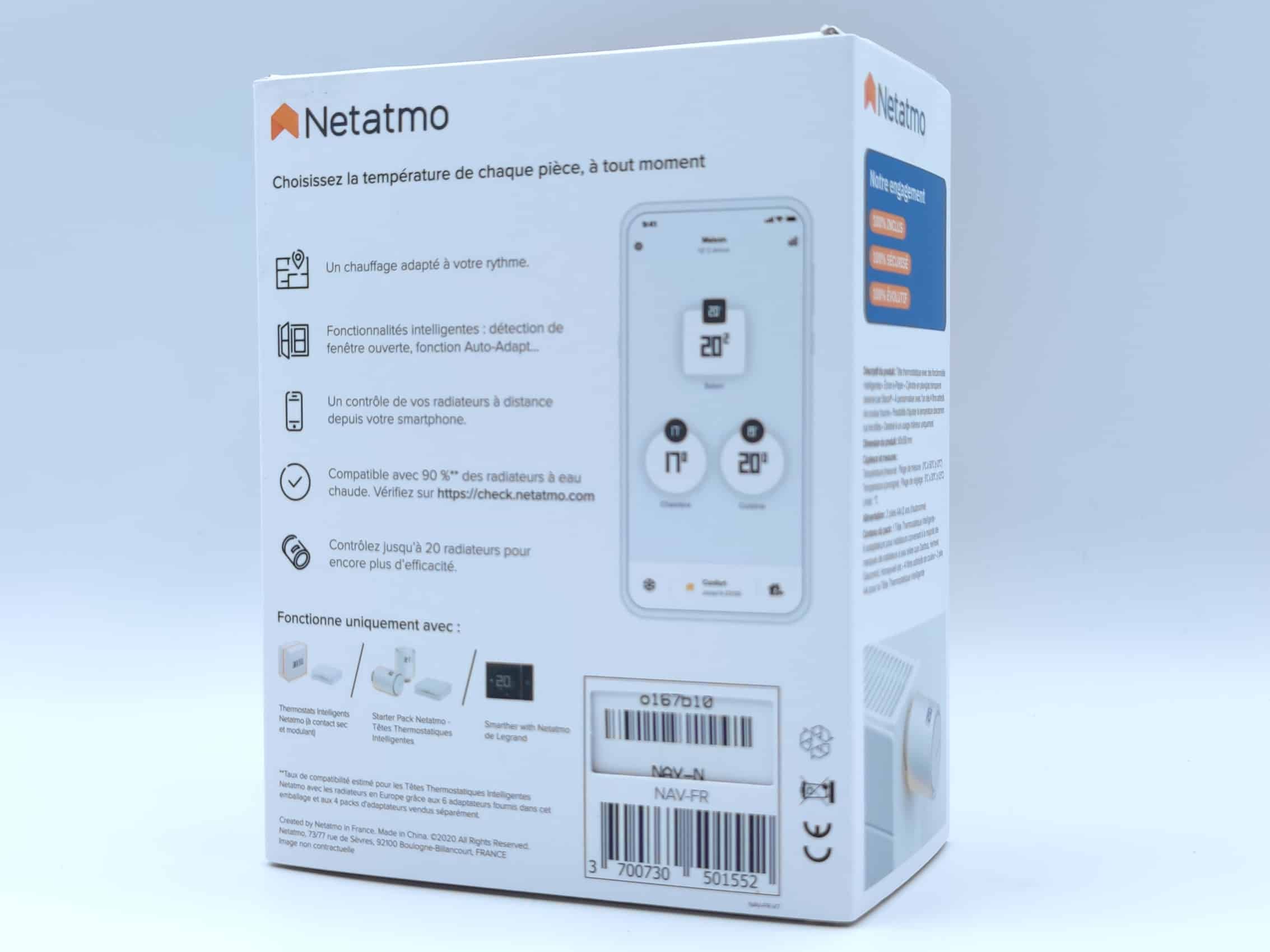 Comparer les prix : Robinet thermostatique Netatmo Pack 3 Tetes  thermostatiques Additionnel