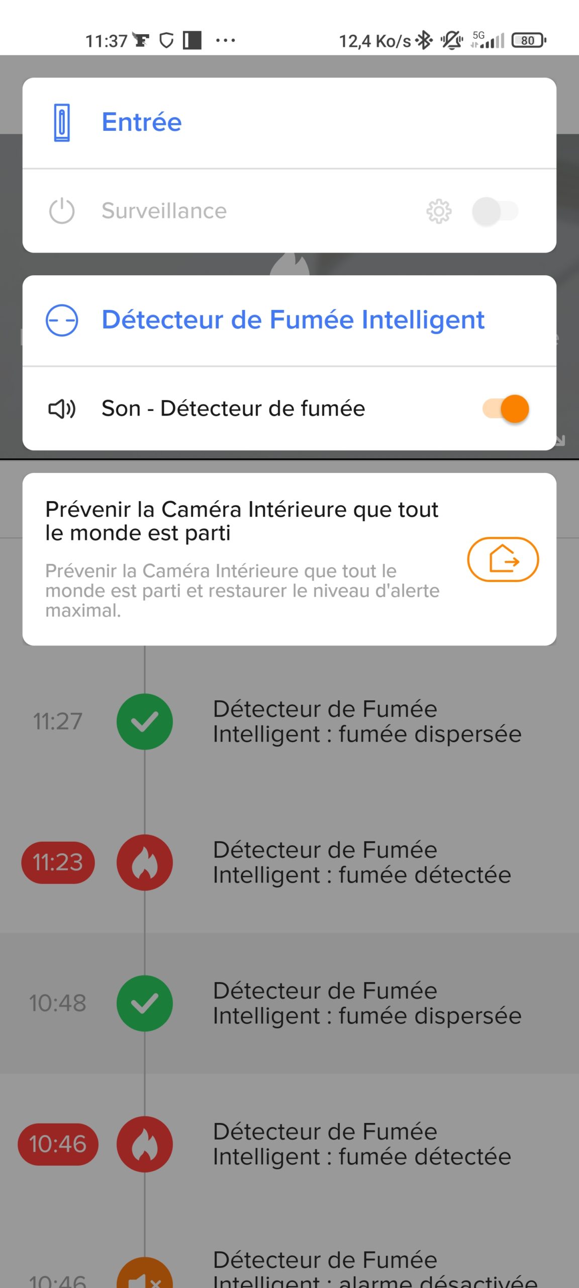 NSA-PRO-FR Détecteur de Fumée Intelligent et connecté Netatmo avec