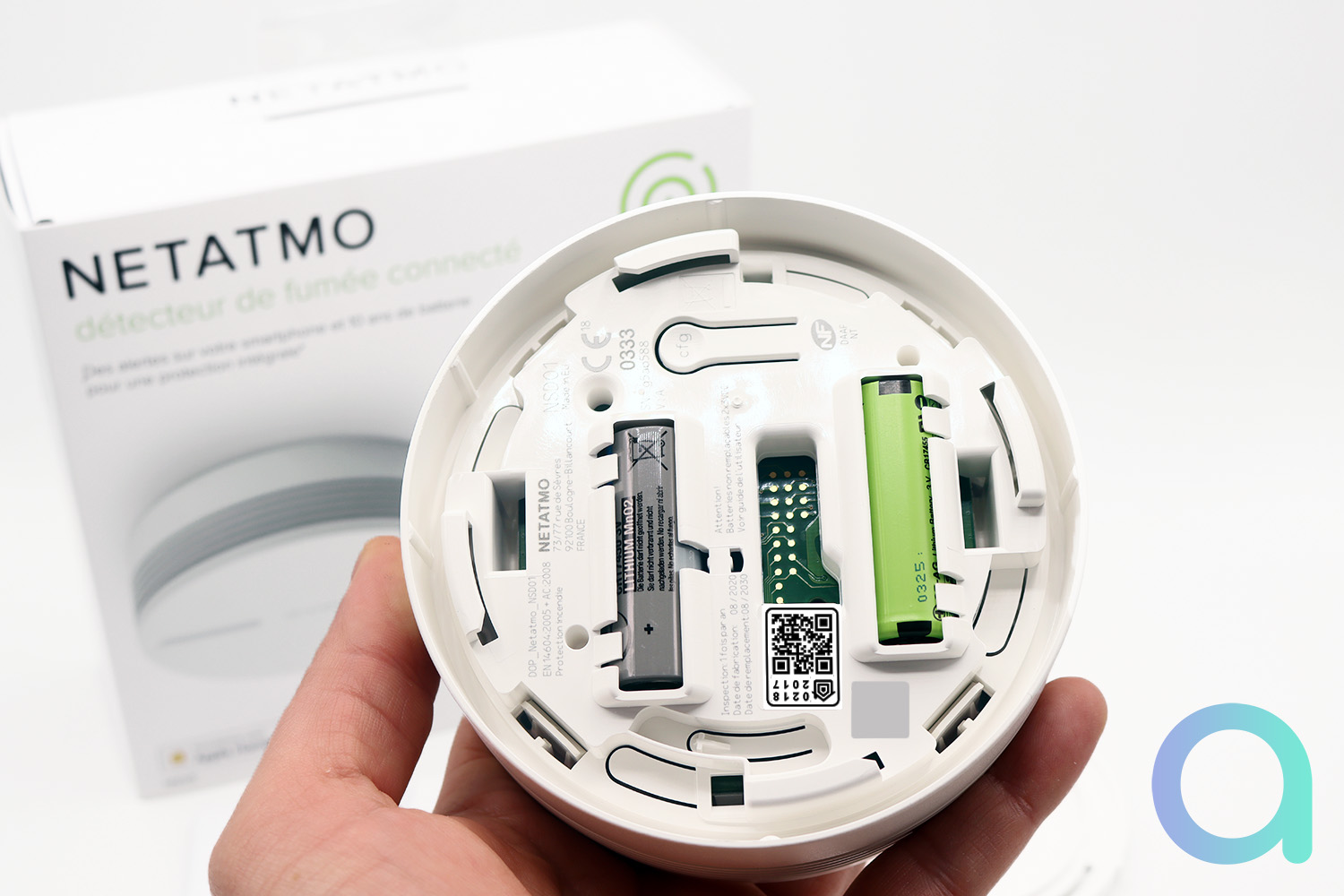 Detecteur de Fumee Intelligent et connecte Netatmo avec alerte sur