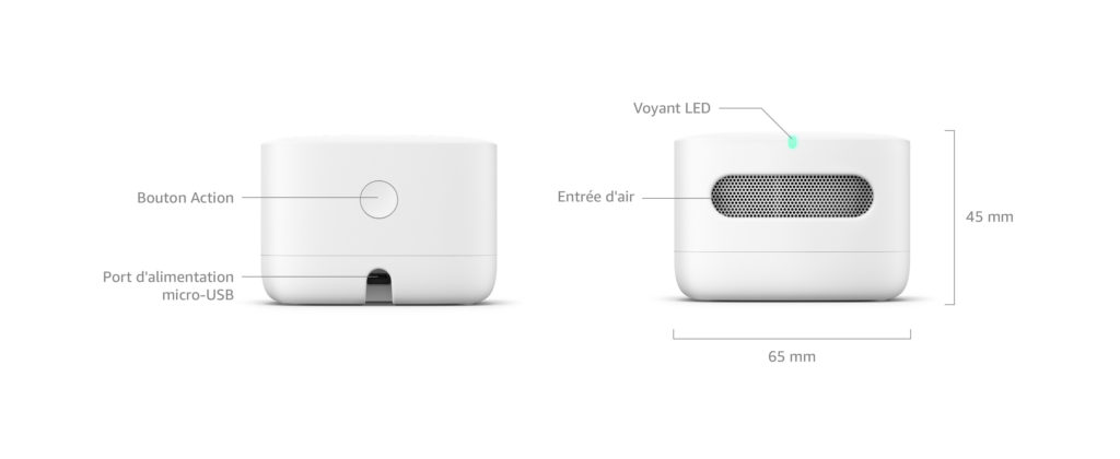 Spécifications techniques Amazon Smart Air Quality Monitor