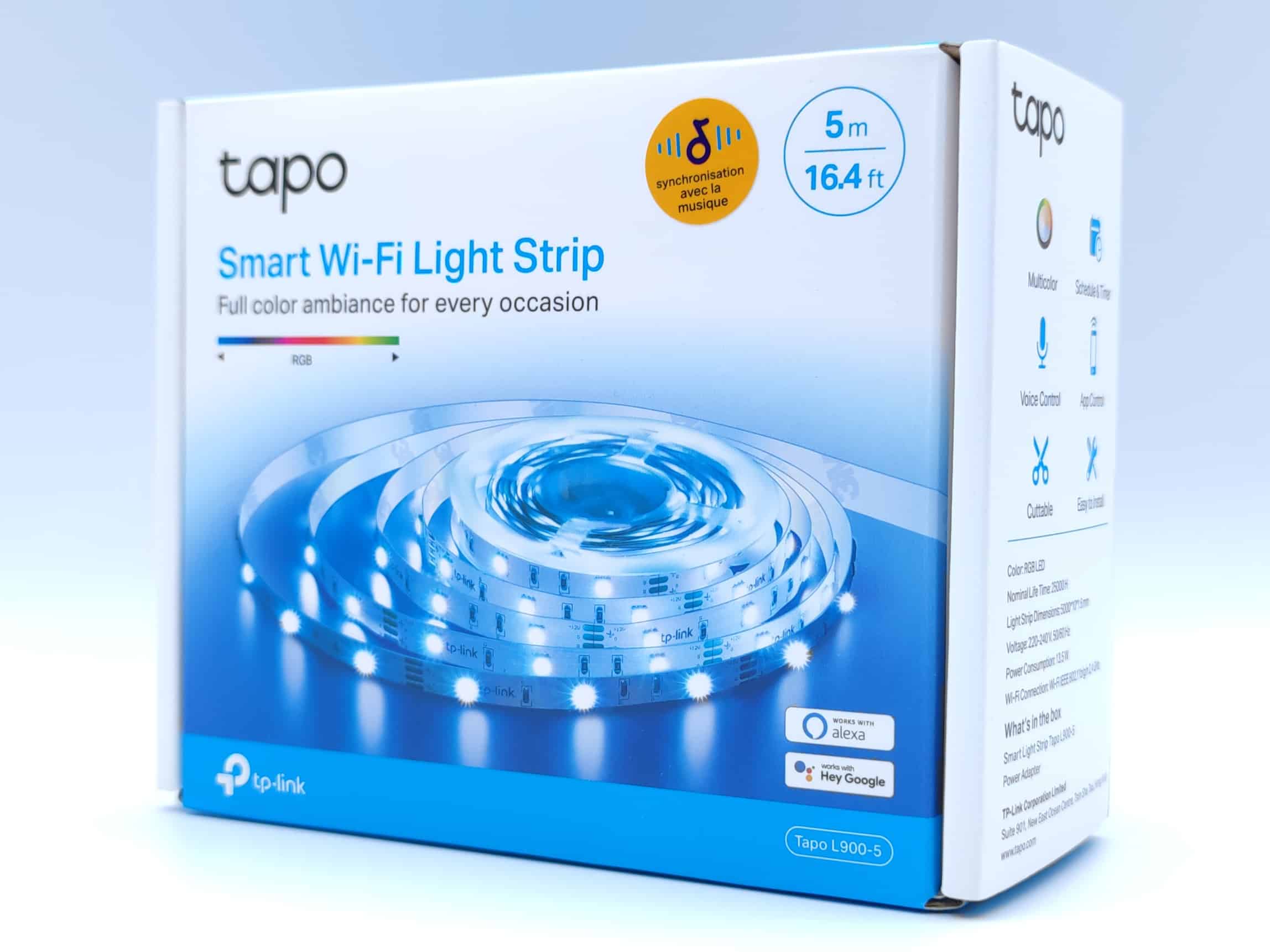 Tapo L920-5, Ruban LED Connecté WiFi Multicolore